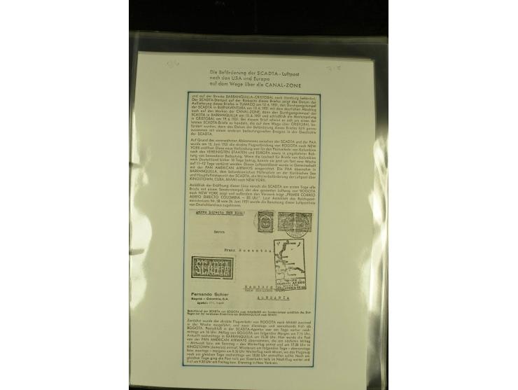 1920/1939, umfangreiche Sammlung mit ca. 170 Briefen und Karten auf selbstgefertigten Albenblätttern mit Beschriftung, dabei 
