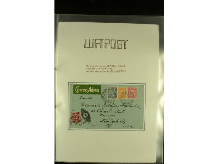 1920/1939, umfangreiche Sammlung mit ca. 170 Briefen und Karten auf selbstgefertigten Albenblätttern mit Beschriftung, dabei 