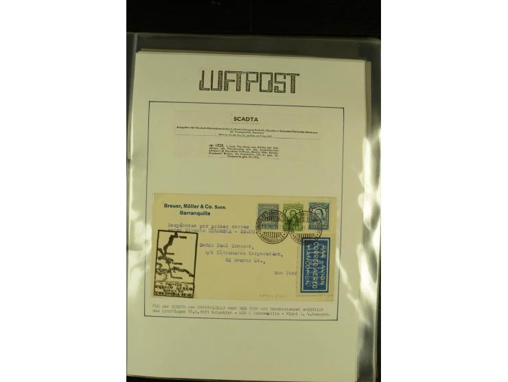 1920/1939, umfangreiche Sammlung mit ca. 170 Briefen und Karten auf selbstgefertigten Albenblätttern mit Beschriftung, dabei 