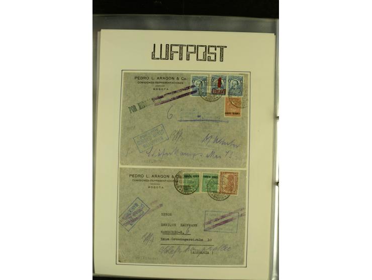 1920/1939, umfangreiche Sammlung mit ca. 170 Briefen und Karten auf selbstgefertigten Albenblätttern mit Beschriftung, dabei 