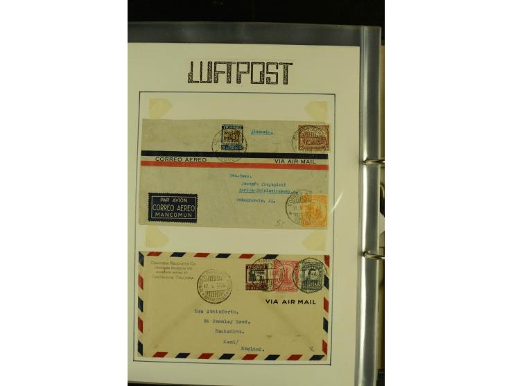 1920/1939, umfangreiche Sammlung mit ca. 170 Briefen und Karten auf selbstgefertigten Albenblätttern mit Beschriftung, dabei 