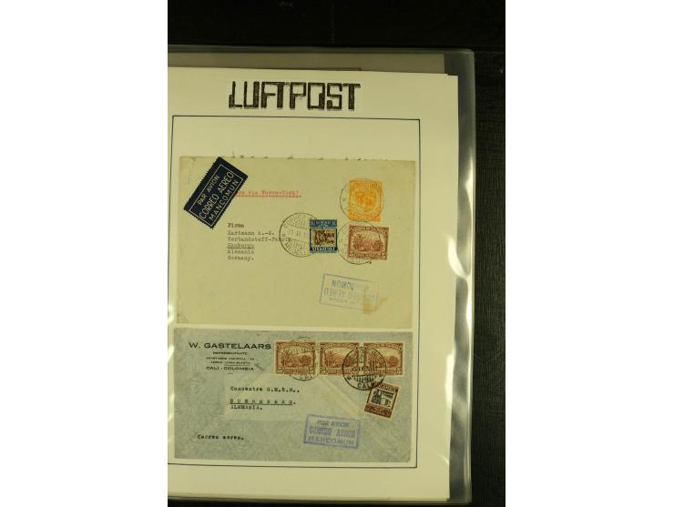 1920/1939, umfangreiche Sammlung mit ca. 170 Briefen und Karten auf selbstgefertigten Albenblätttern mit Beschriftung, dabei 
