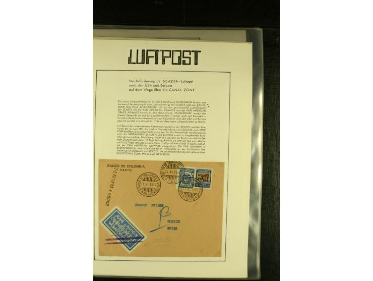1920/1939, umfangreiche Sammlung mit ca. 170 Briefen und Karten auf selbstgefertigten Albenblätttern mit Beschriftung, dabei 