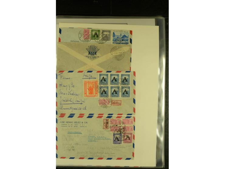 1920/1939, umfangreiche Sammlung mit ca. 170 Briefen und Karten auf selbstgefertigten Albenblätttern mit Beschriftung, dabei 