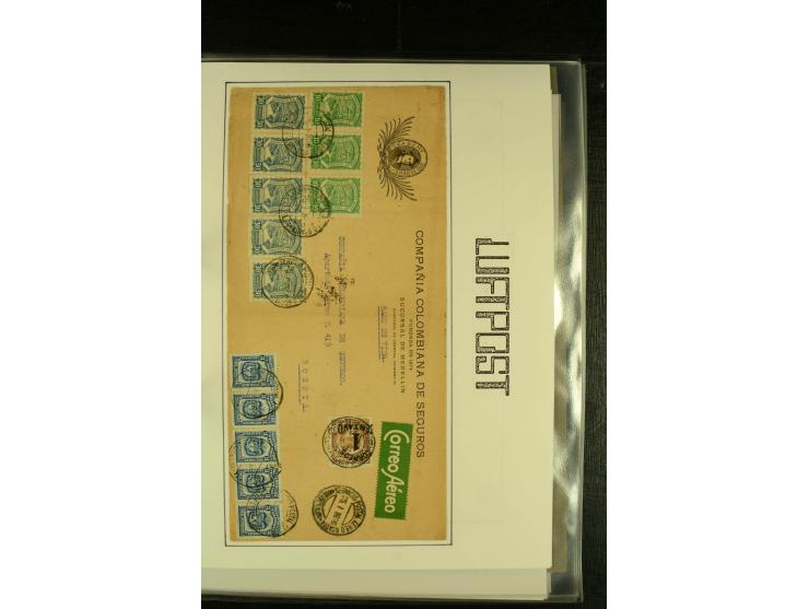 1920/1939, umfangreiche Sammlung mit ca. 170 Briefen und Karten auf selbstgefertigten Albenblätttern mit Beschriftung, dabei 