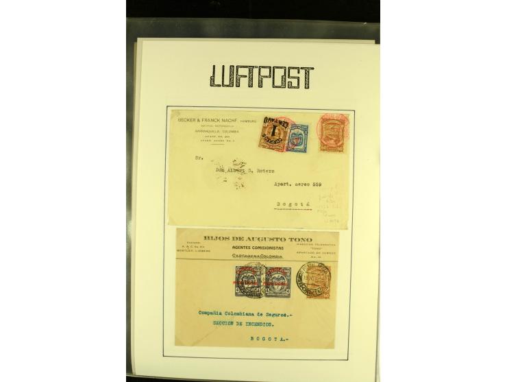 1920/1939, umfangreiche Sammlung mit ca. 170 Briefen und Karten auf selbstgefertigten Albenblätttern mit Beschriftung, dabei 