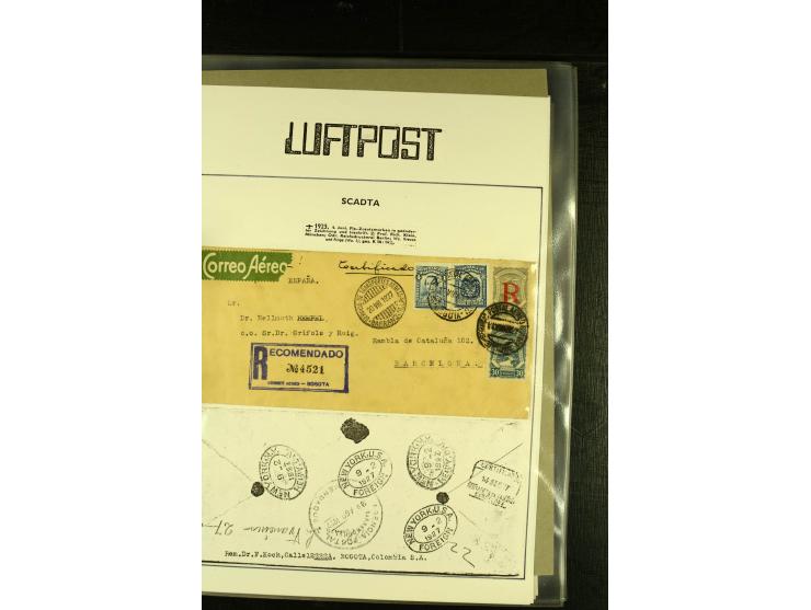1920/1939, umfangreiche Sammlung mit ca. 170 Briefen und Karten auf selbstgefertigten Albenblätttern mit Beschriftung, dabei 