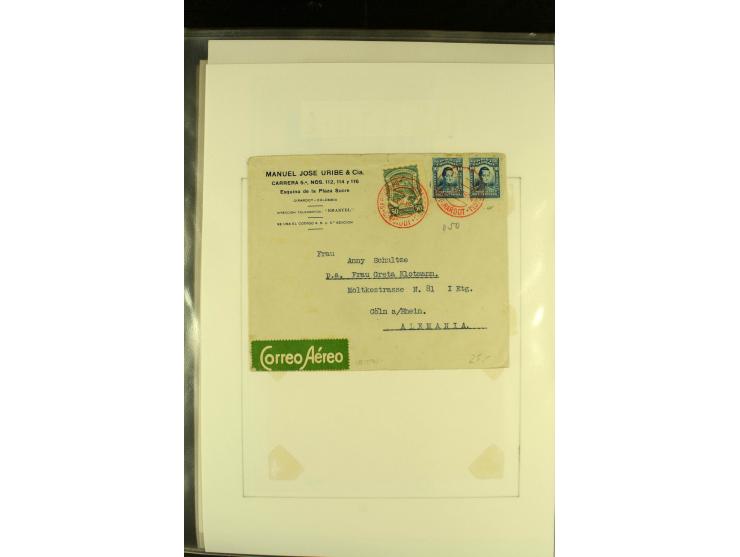 1920/1939, umfangreiche Sammlung mit ca. 170 Briefen und Karten auf selbstgefertigten Albenblätttern mit Beschriftung, dabei 