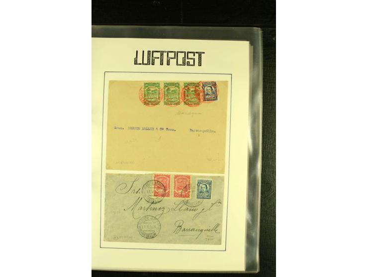 1920/1939, umfangreiche Sammlung mit ca. 170 Briefen und Karten auf selbstgefertigten Albenblätttern mit Beschriftung, dabei 