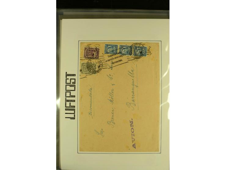 1920/1939, umfangreiche Sammlung mit ca. 170 Briefen und Karten auf selbstgefertigten Albenblätttern mit Beschriftung, dabei 