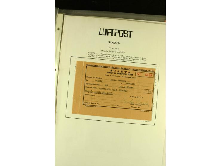 1920/1939, umfangreiche Sammlung mit ca. 170 Briefen und Karten auf selbstgefertigten Albenblätttern mit Beschriftung, dabei 