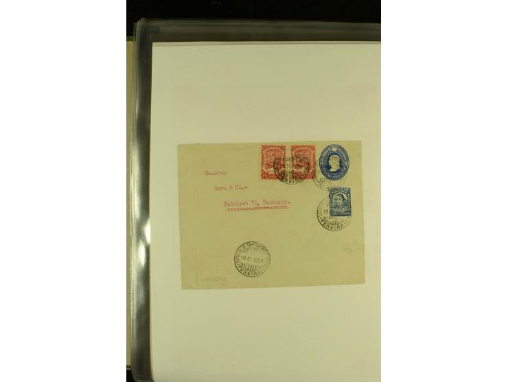 1920/1939, umfangreiche Sammlung mit ca. 170 Briefen und Karten auf selbstgefertigten Albenblätttern mit Beschriftung, dabei 