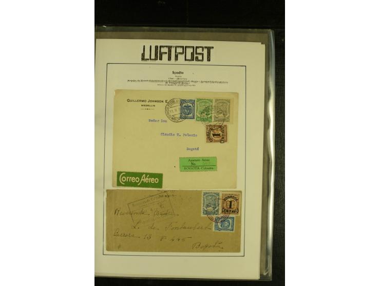 1920/1939, umfangreiche Sammlung mit ca. 170 Briefen und Karten auf selbstgefertigten Albenblätttern mit Beschriftung, dabei 