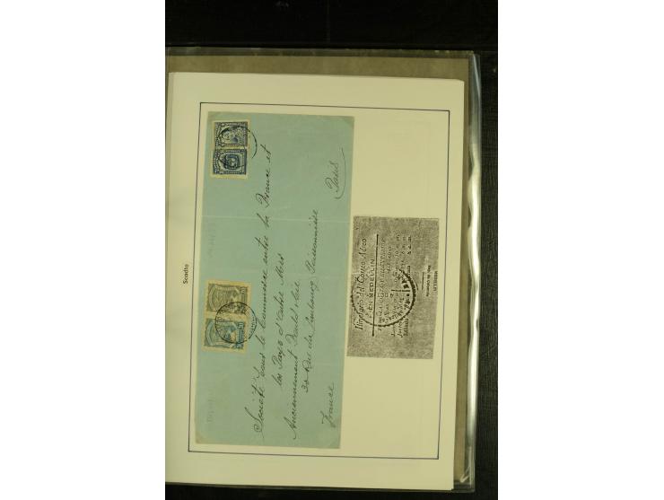 1920/1939, umfangreiche Sammlung mit ca. 170 Briefen und Karten auf selbstgefertigten Albenblätttern mit Beschriftung, dabei 