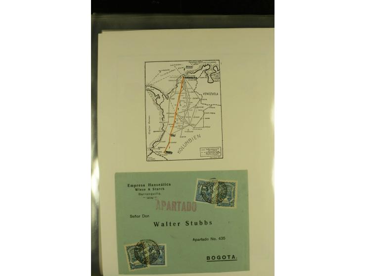 1920/1939, umfangreiche Sammlung mit ca. 170 Briefen und Karten auf selbstgefertigten Albenblätttern mit Beschriftung, dabei 