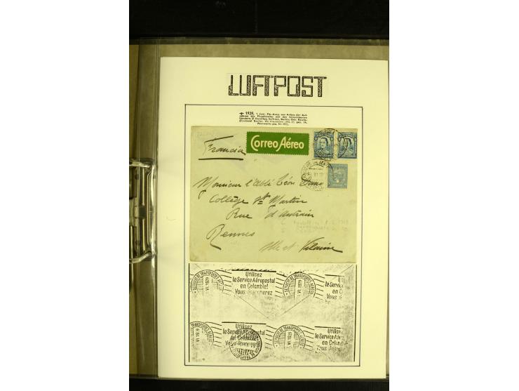 1920/1939, umfangreiche Sammlung mit ca. 170 Briefen und Karten auf selbstgefertigten Albenblätttern mit Beschriftung, dabei 
