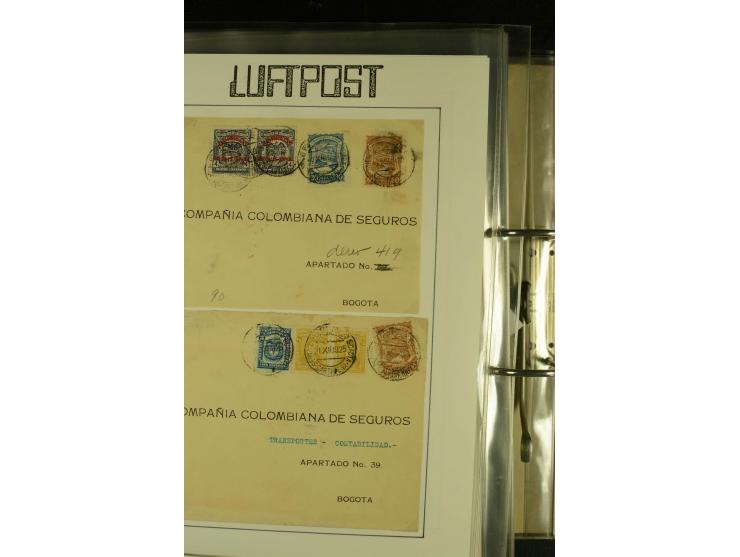 1920/1939, umfangreiche Sammlung mit ca. 170 Briefen und Karten auf selbstgefertigten Albenblätttern mit Beschriftung, dabei 