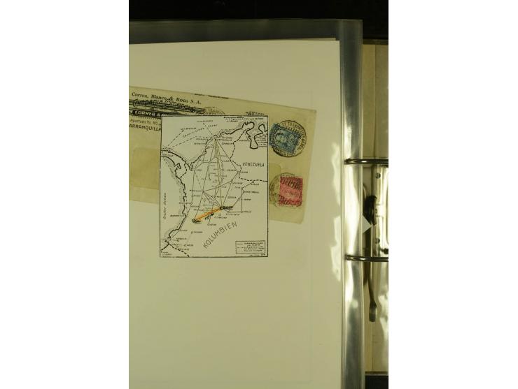 1920/1939, umfangreiche Sammlung mit ca. 170 Briefen und Karten auf selbstgefertigten Albenblätttern mit Beschriftung, dabei 