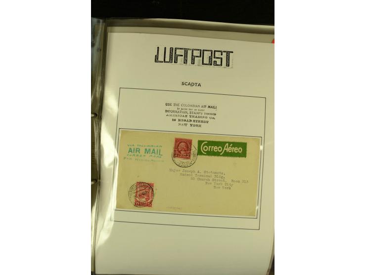 1920/1939, umfangreiche Sammlung mit ca. 170 Briefen und Karten auf selbstgefertigten Albenblätttern mit Beschriftung, dabei 