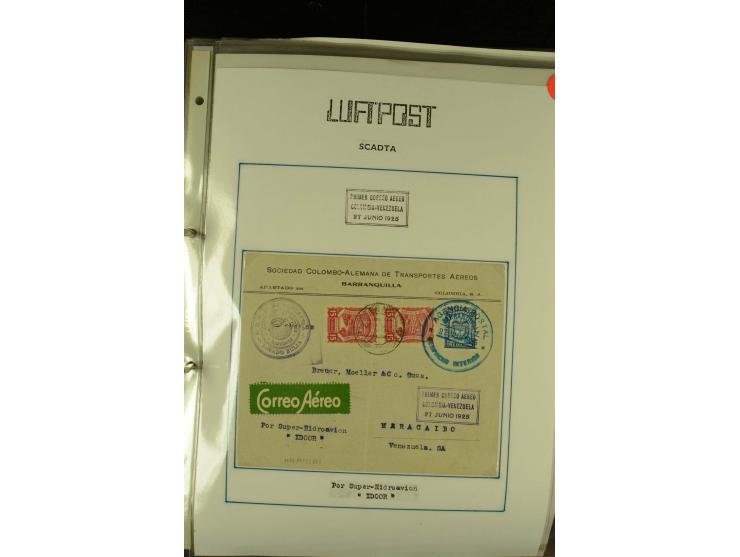 1920/1939, umfangreiche Sammlung mit ca. 170 Briefen und Karten auf selbstgefertigten Albenblätttern mit Beschriftung, dabei 