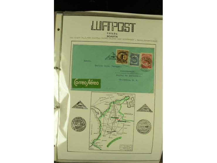 1920/1939, umfangreiche Sammlung mit ca. 170 Briefen und Karten auf selbstgefertigten Albenblätttern mit Beschriftung, dabei 