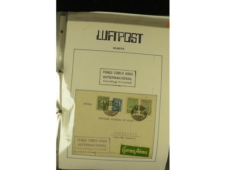 1920/1939, umfangreiche Sammlung mit ca. 170 Briefen und Karten auf selbstgefertigten Albenblätttern mit Beschriftung, dabei 