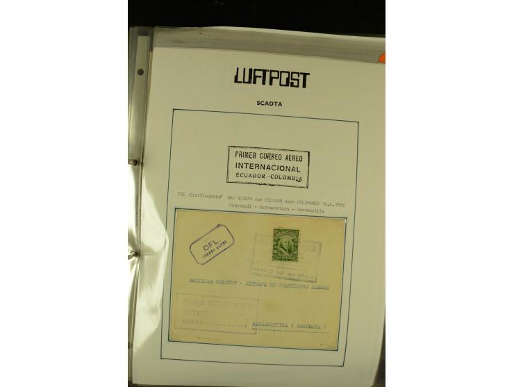 1920/1939, umfangreiche Sammlung mit ca. 170 Briefen und Karten auf selbstgefertigten Albenblätttern mit Beschriftung, dabei 