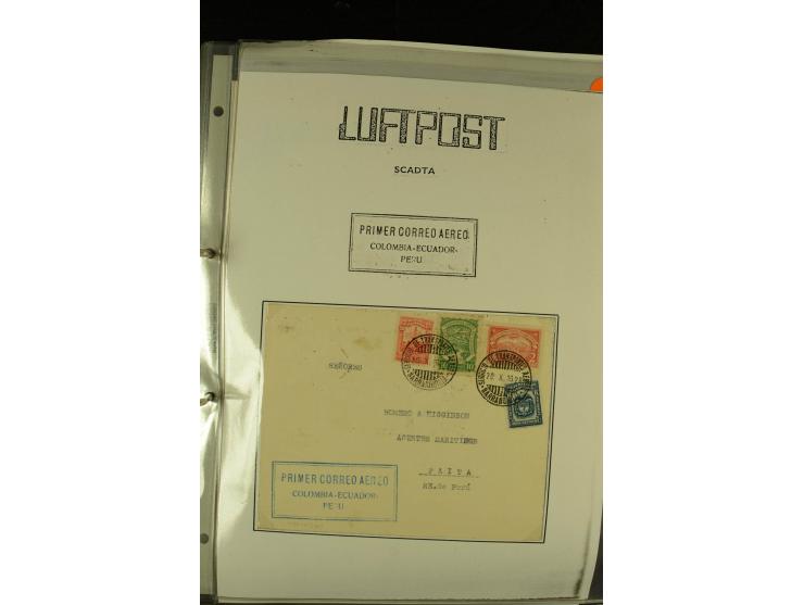 1920/1939, umfangreiche Sammlung mit ca. 170 Briefen und Karten auf selbstgefertigten Albenblätttern mit Beschriftung, dabei 