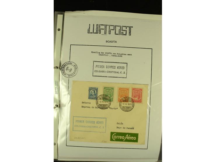 1920/1939, umfangreiche Sammlung mit ca. 170 Briefen und Karten auf selbstgefertigten Albenblätttern mit Beschriftung, dabei 