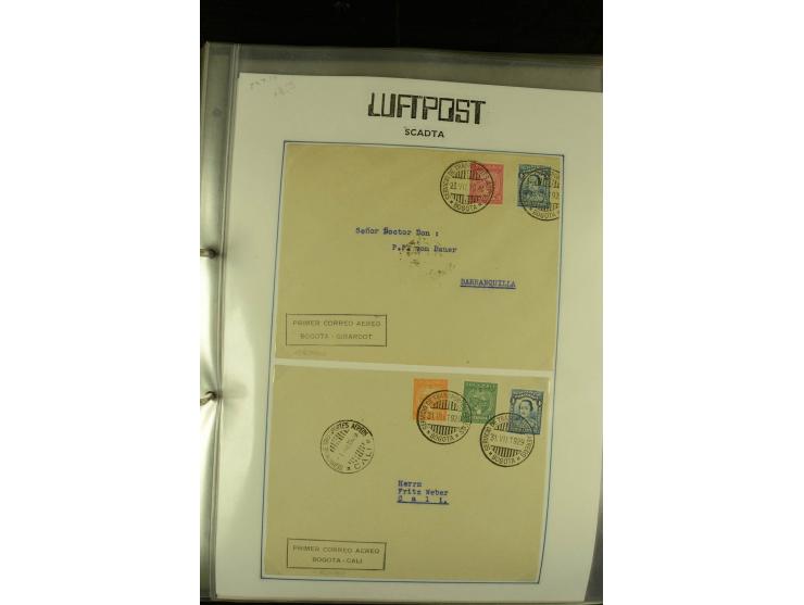1920/1939, umfangreiche Sammlung mit ca. 170 Briefen und Karten auf selbstgefertigten Albenblätttern mit Beschriftung, dabei 