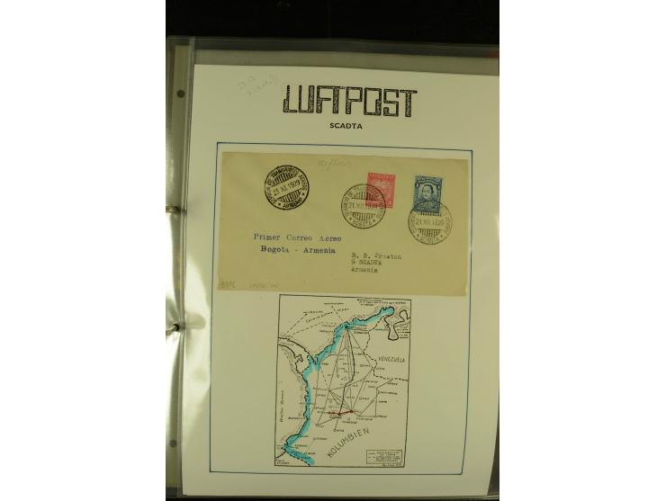 1920/1939, umfangreiche Sammlung mit ca. 170 Briefen und Karten auf selbstgefertigten Albenblätttern mit Beschriftung, dabei 