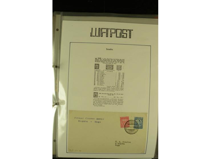 1920/1939, umfangreiche Sammlung mit ca. 170 Briefen und Karten auf selbstgefertigten Albenblätttern mit Beschriftung, dabei 