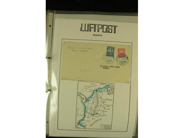 1920/1939, umfangreiche Sammlung mit ca. 170 Briefen und Karten auf selbstgefertigten Albenblätttern mit Beschriftung, dabei 