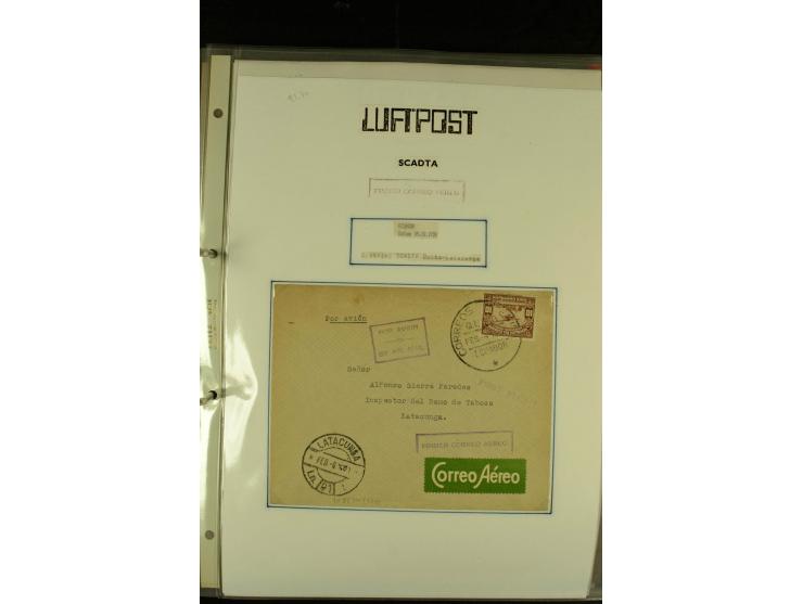 1920/1939, umfangreiche Sammlung mit ca. 170 Briefen und Karten auf selbstgefertigten Albenblätttern mit Beschriftung, dabei 