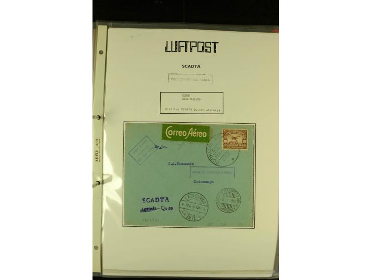 1920/1939, umfangreiche Sammlung mit ca. 170 Briefen und Karten auf selbstgefertigten Albenblätttern mit Beschriftung, dabei 