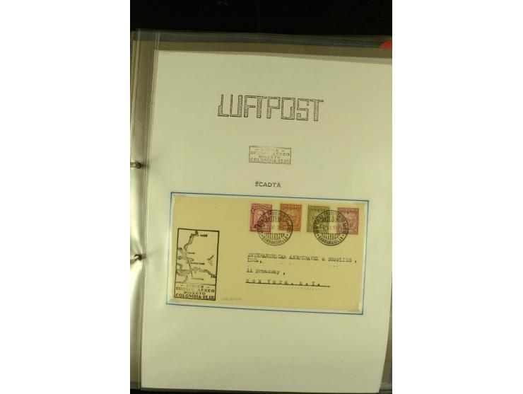 1920/1939, umfangreiche Sammlung mit ca. 170 Briefen und Karten auf selbstgefertigten Albenblätttern mit Beschriftung, dabei 