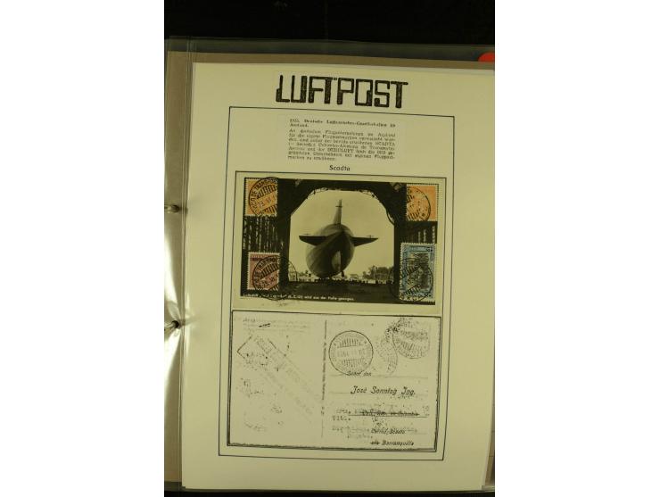 1920/1939, umfangreiche Sammlung mit ca. 170 Briefen und Karten auf selbstgefertigten Albenblätttern mit Beschriftung, dabei 