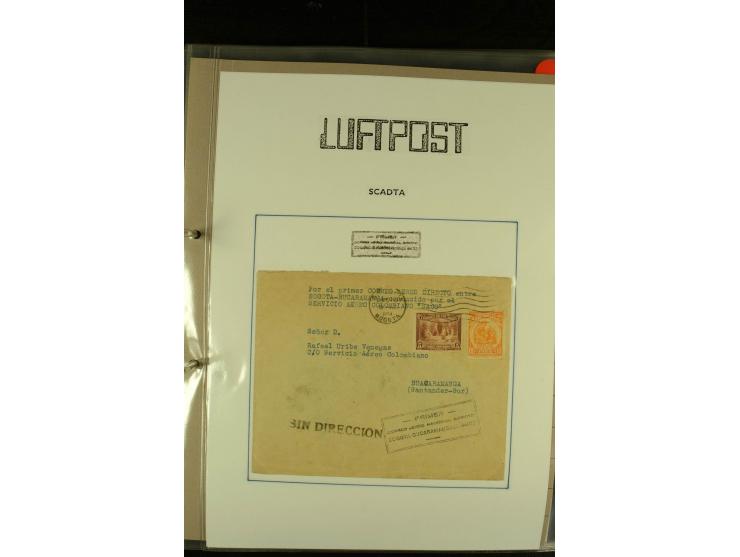 1920/1939, umfangreiche Sammlung mit ca. 170 Briefen und Karten auf selbstgefertigten Albenblätttern mit Beschriftung, dabei 