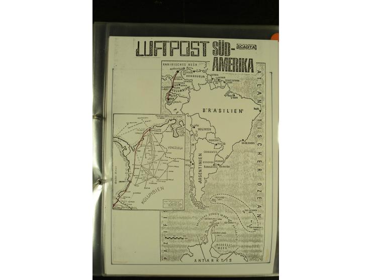 1920/1939, umfangreiche Sammlung mit ca. 170 Briefen und Karten auf selbstgefertigten Albenblätttern mit Beschriftung, dabei 