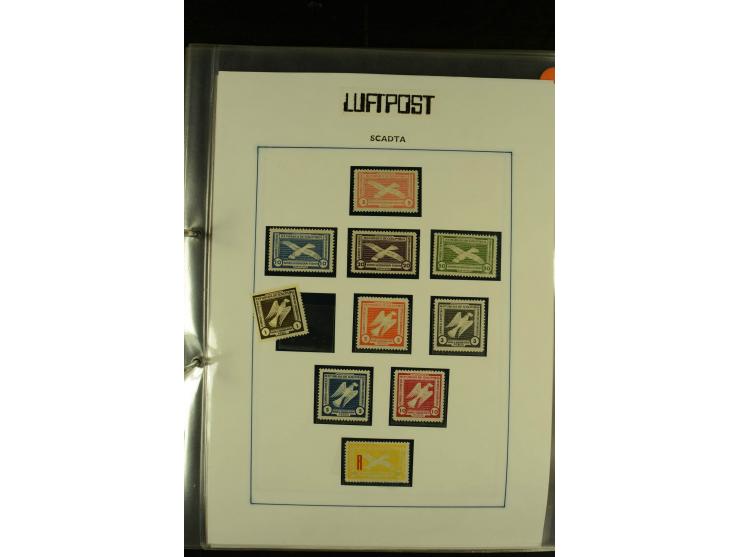 1920/1939, umfangreiche Sammlung mit ca. 170 Briefen und Karten auf selbstgefertigten Albenblätttern mit Beschriftung, dabei 