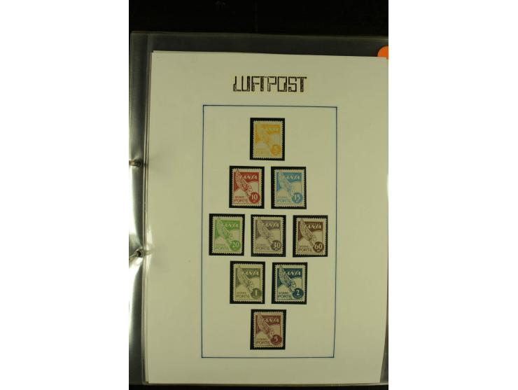 1920/1939, umfangreiche Sammlung mit ca. 170 Briefen und Karten auf selbstgefertigten Albenblätttern mit Beschriftung, dabei 