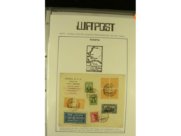 1920/1939, umfangreiche Sammlung mit ca. 170 Briefen und Karten auf selbstgefertigten Albenblätttern mit Beschriftung, dabei 