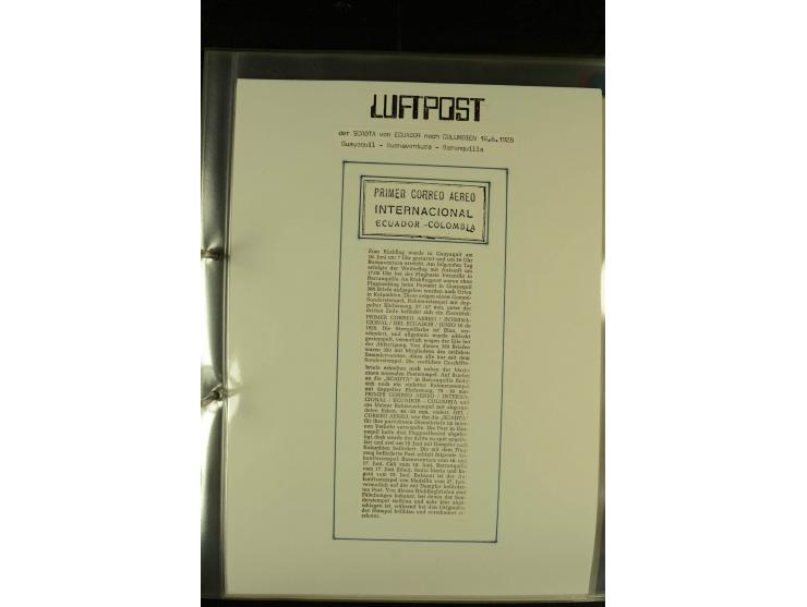 1920/1939, umfangreiche Sammlung mit ca. 170 Briefen und Karten auf selbstgefertigten Albenblätttern mit Beschriftung, dabei 