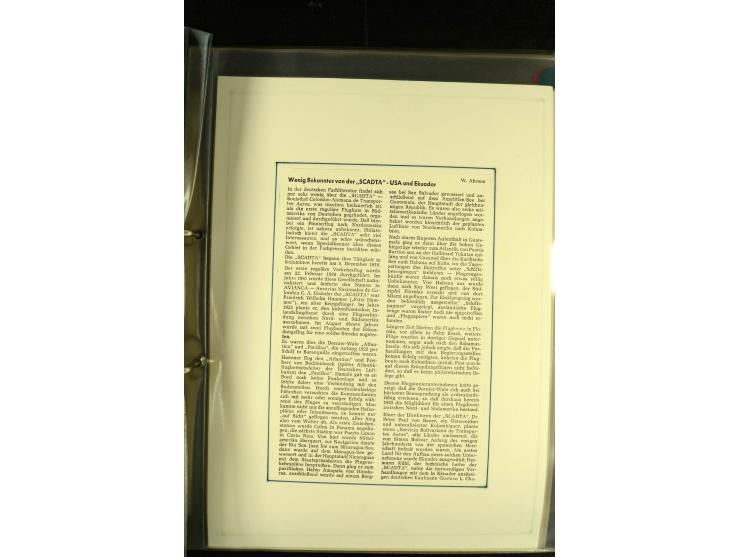 1920/1939, umfangreiche Sammlung mit ca. 170 Briefen und Karten auf selbstgefertigten Albenblätttern mit Beschriftung, dabei 