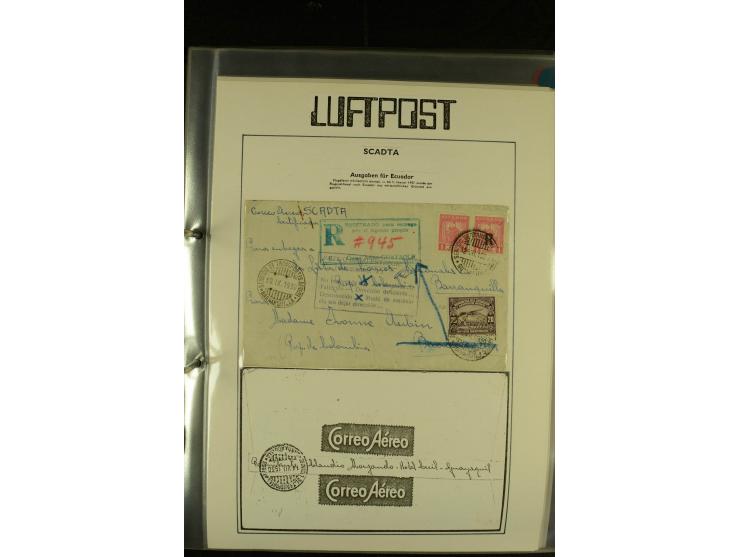 1920/1939, umfangreiche Sammlung mit ca. 170 Briefen und Karten auf selbstgefertigten Albenblätttern mit Beschriftung, dabei 