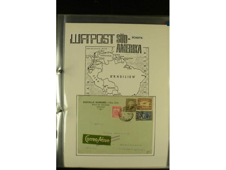 1920/1939, umfangreiche Sammlung mit ca. 170 Briefen und Karten auf selbstgefertigten Albenblätttern mit Beschriftung, dabei 