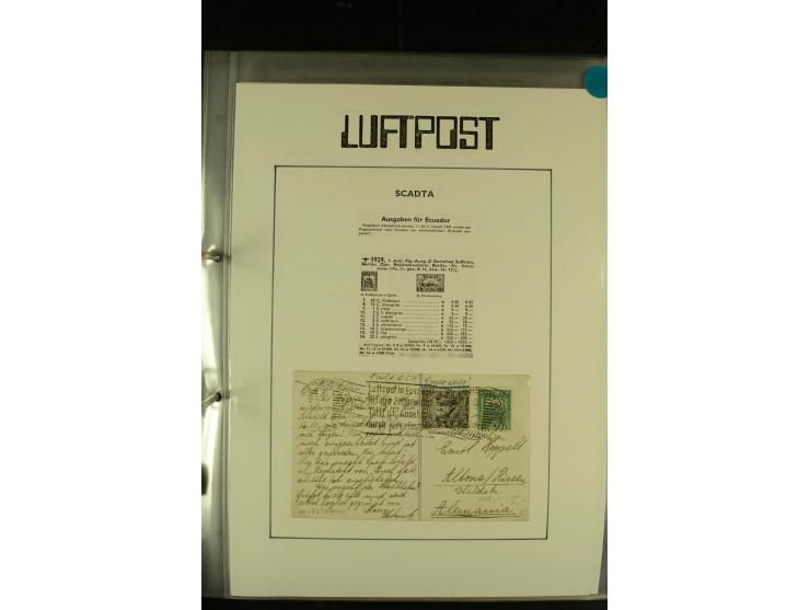 1920/1939, umfangreiche Sammlung mit ca. 170 Briefen und Karten auf selbstgefertigten Albenblätttern mit Beschriftung, dabei 