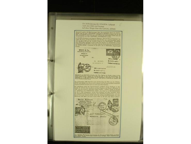 1920/1939, umfangreiche Sammlung mit ca. 170 Briefen und Karten auf selbstgefertigten Albenblätttern mit Beschriftung, dabei 