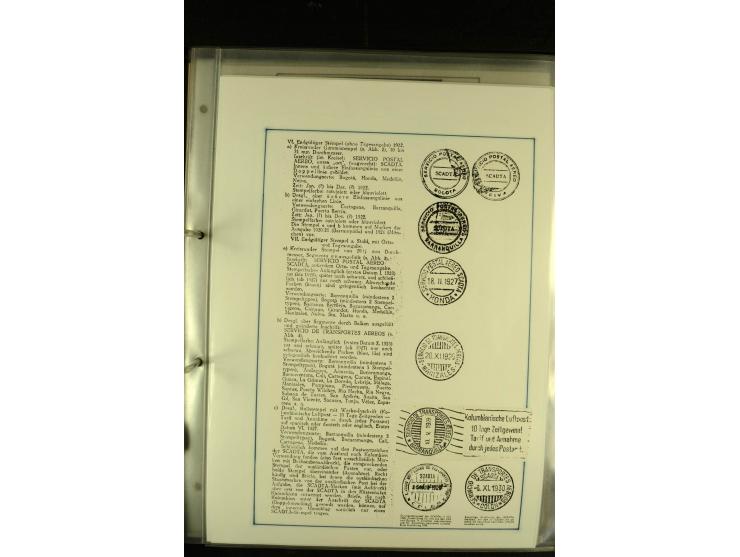 1920/1939, umfangreiche Sammlung mit ca. 170 Briefen und Karten auf selbstgefertigten Albenblätttern mit Beschriftung, dabei 