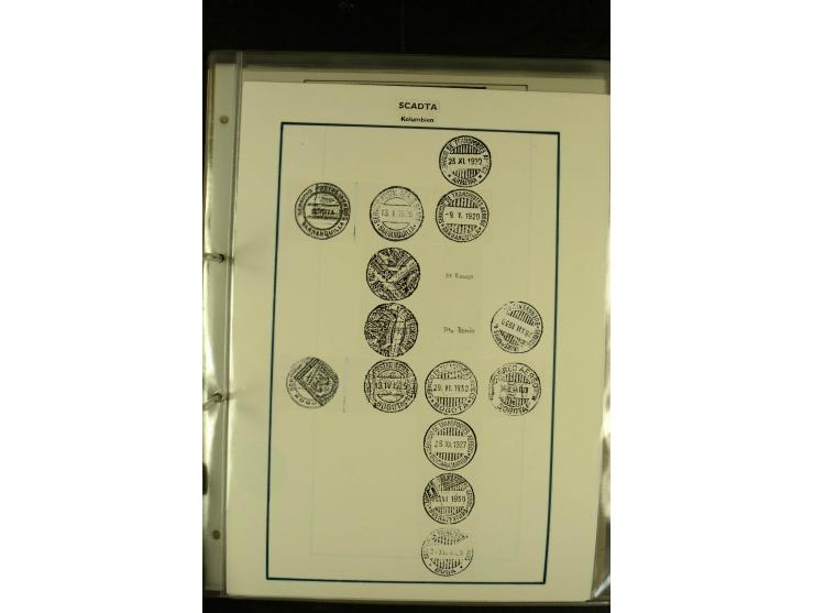 1920/1939, umfangreiche Sammlung mit ca. 170 Briefen und Karten auf selbstgefertigten Albenblätttern mit Beschriftung, dabei 